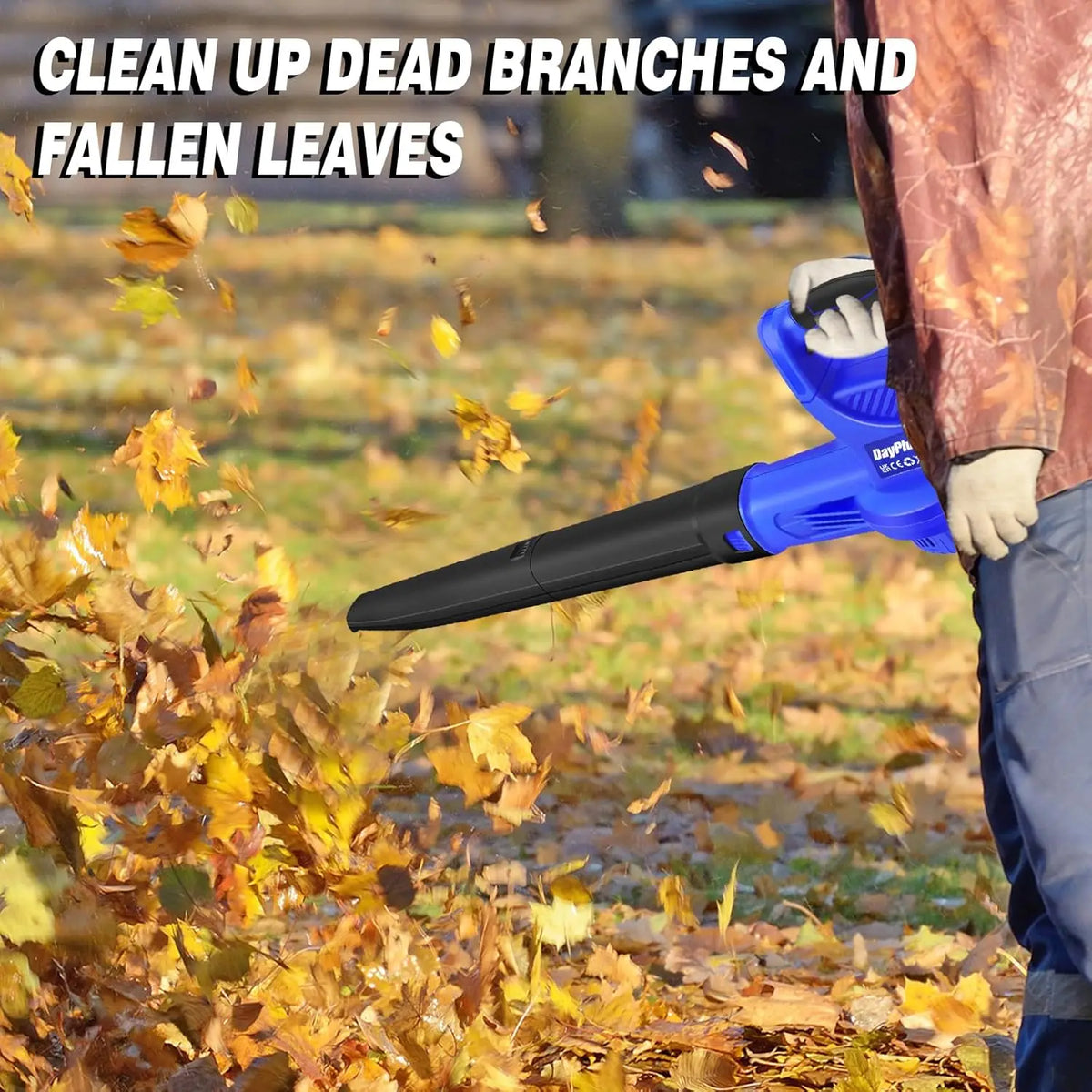 Cordless Garden Blower Vac with 4.0Ah Battery, 220 CFM