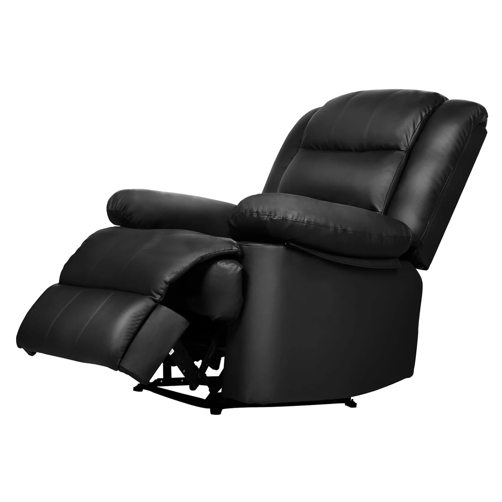 PU Leather Recliner Armchair with Adjustable Legrest | Single Lounge Sofa Chair for Living Room Bedroom