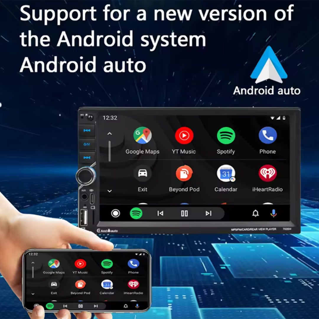 9.7" 2 DIN Car Stereo with CarPlay & Android 13, GPS Navigation, WiFi, Touchscreen Multimedia Player for Opel Astra J & Buick Excelle