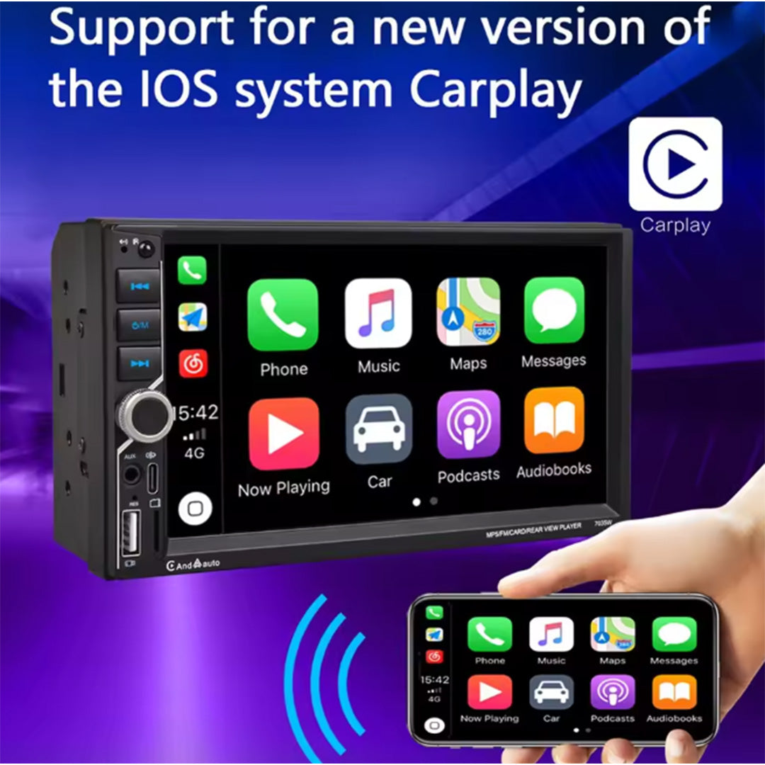 9.7" 2 DIN Car Stereo with CarPlay & Android 13, GPS Navigation, WiFi, Touchscreen Multimedia Player for Opel Astra J & Buick Excelle
