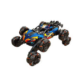 8 Wheel Swing Arm Drift Stunt Remote Control Car with LED Lights Music and Spray 4WD Off-Road RC Truck for Kids