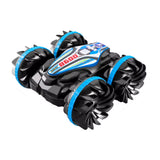 Amphibious RC Car with Gesture Sensor Watch Control 4WD Waterproof 360 Degree Rotating Stunt Car for Land and Water