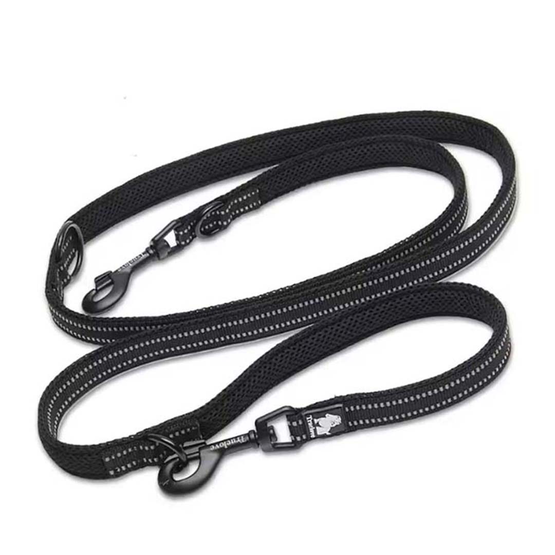 Truelove 7 in 1 Dog Lead Adjustable Hands Free Double Leash Reflective