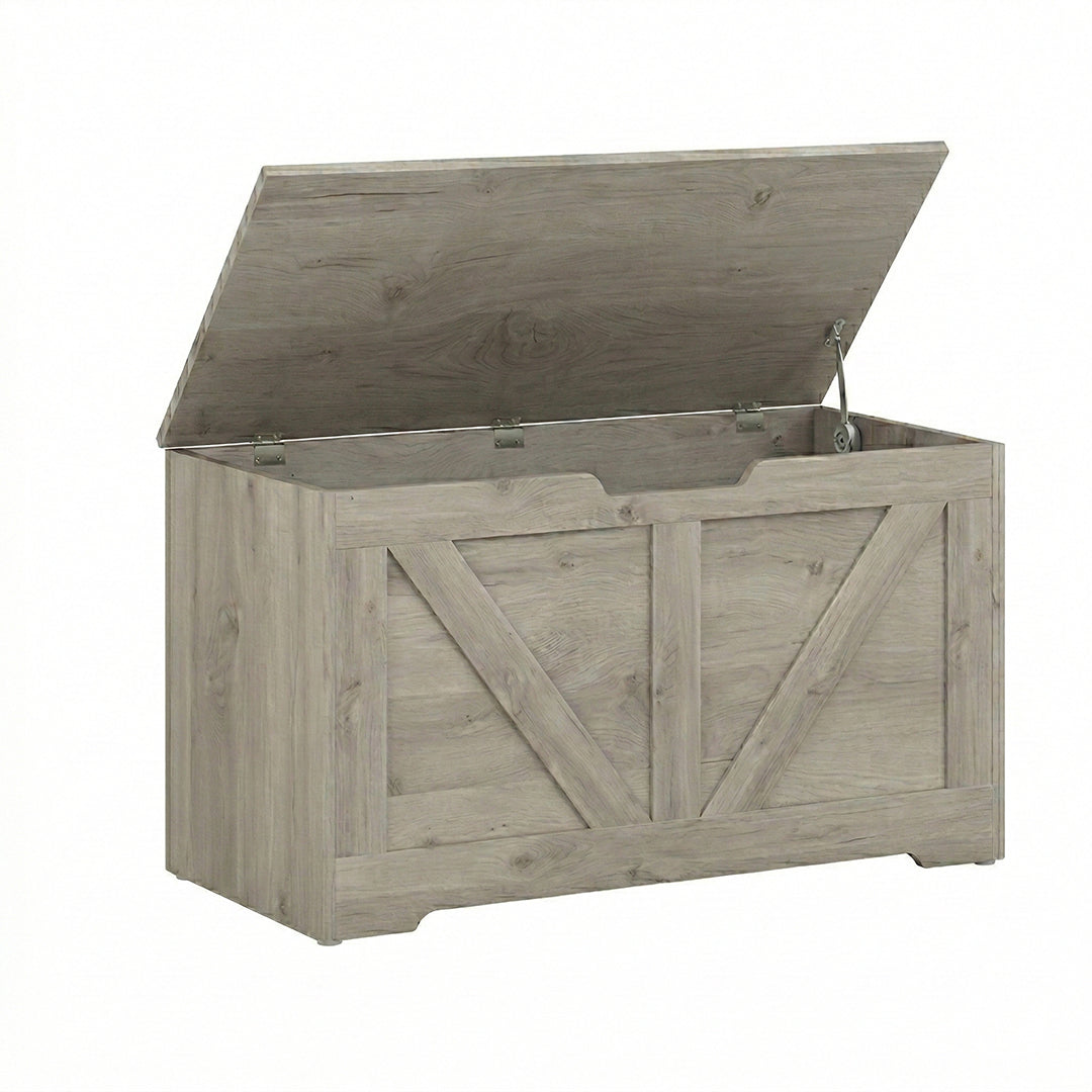 Storage Trunk for Living Room, with Safety Hinges, 80cm