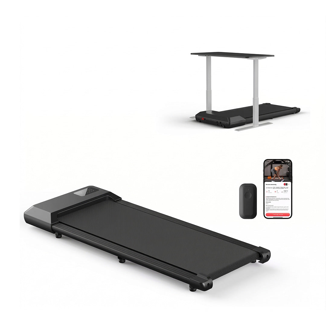 2.5HP Walking Pad Treadmill 300lbs Capacity – 2 in 1 Walking & Running Machine with LCD Display & Bluetooth