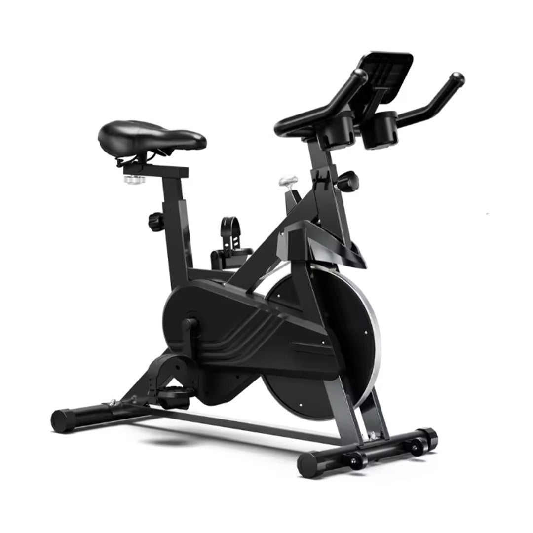 Magnetic Resistance Exercise Bike with LCD Display – Indoor Fitness Bike Adjustable Seat 100kg Capacity