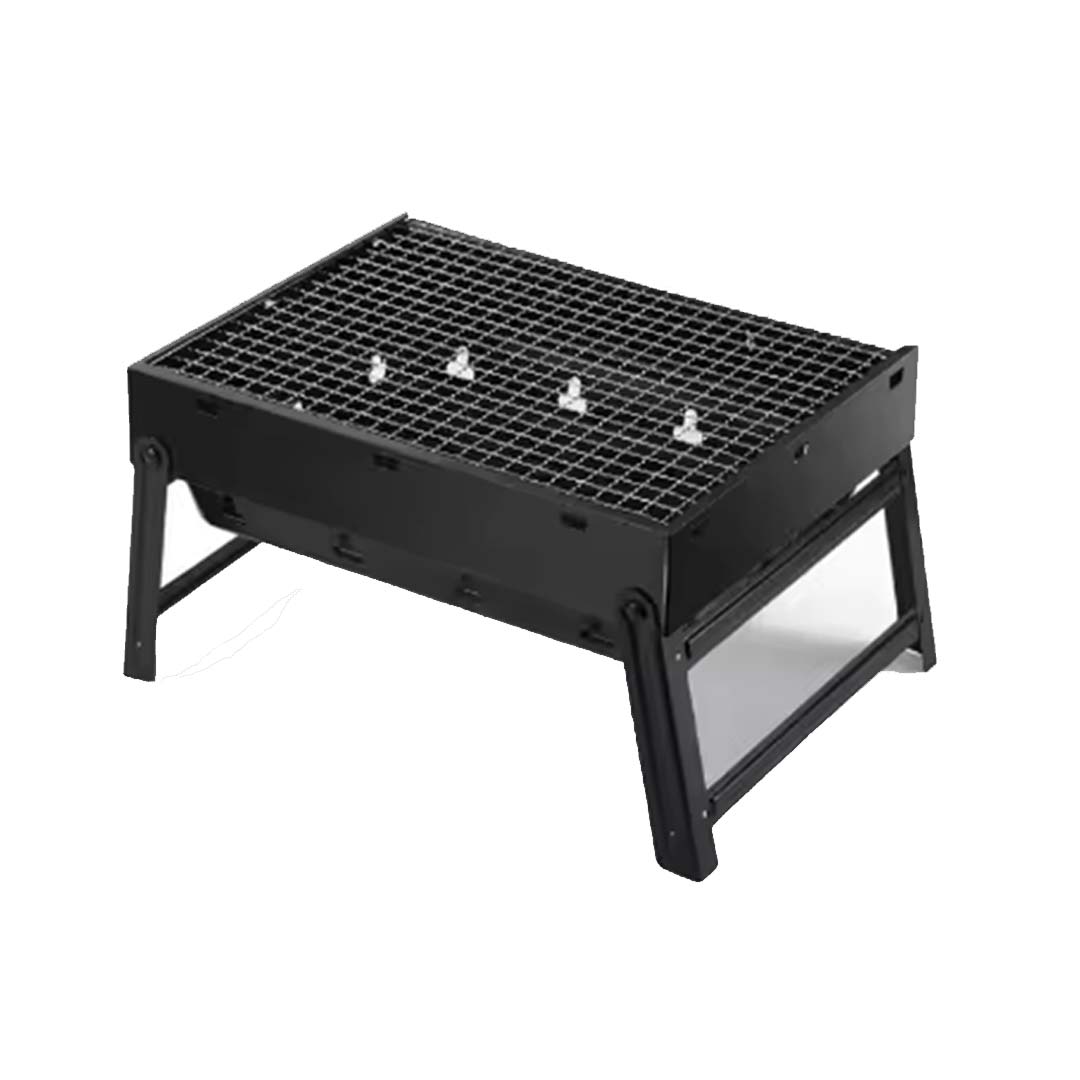 Portable Foldable Smokeless Charcoal BBQ Grill Stainless Steel Barbecue Rack for Outdoor Camping Picnic and Patio