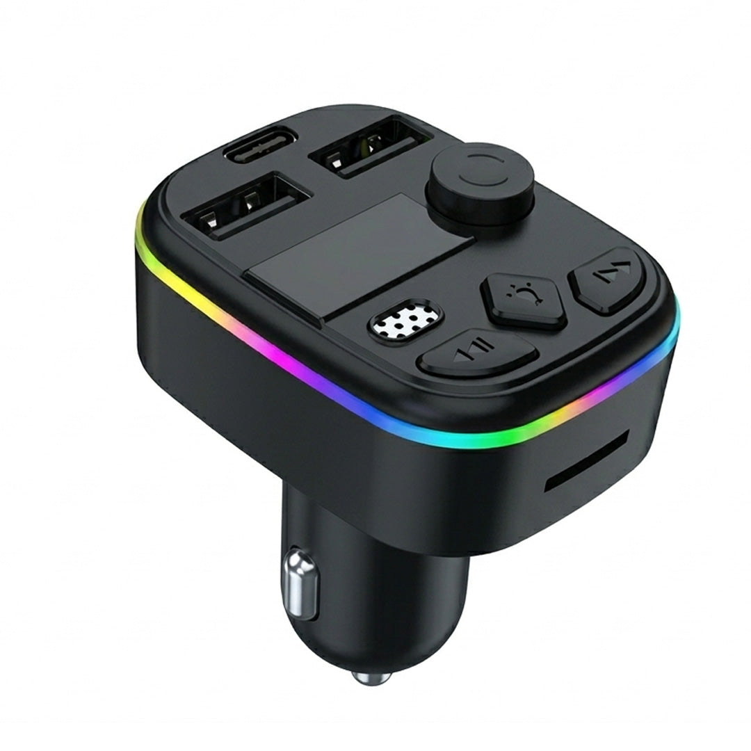 West Biking Bluetooth 5.3 FM Transmitter | Hands-Free Car Kit with MP3 Player & Phone Charger