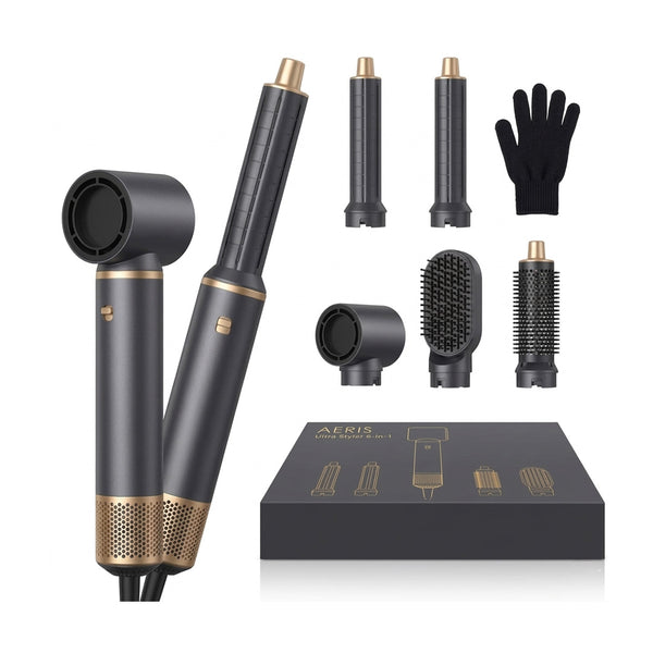 UKLISS 5-in-1 Blow Dryer Brush | Negative Ion Hot Air Curler & Hair Styler