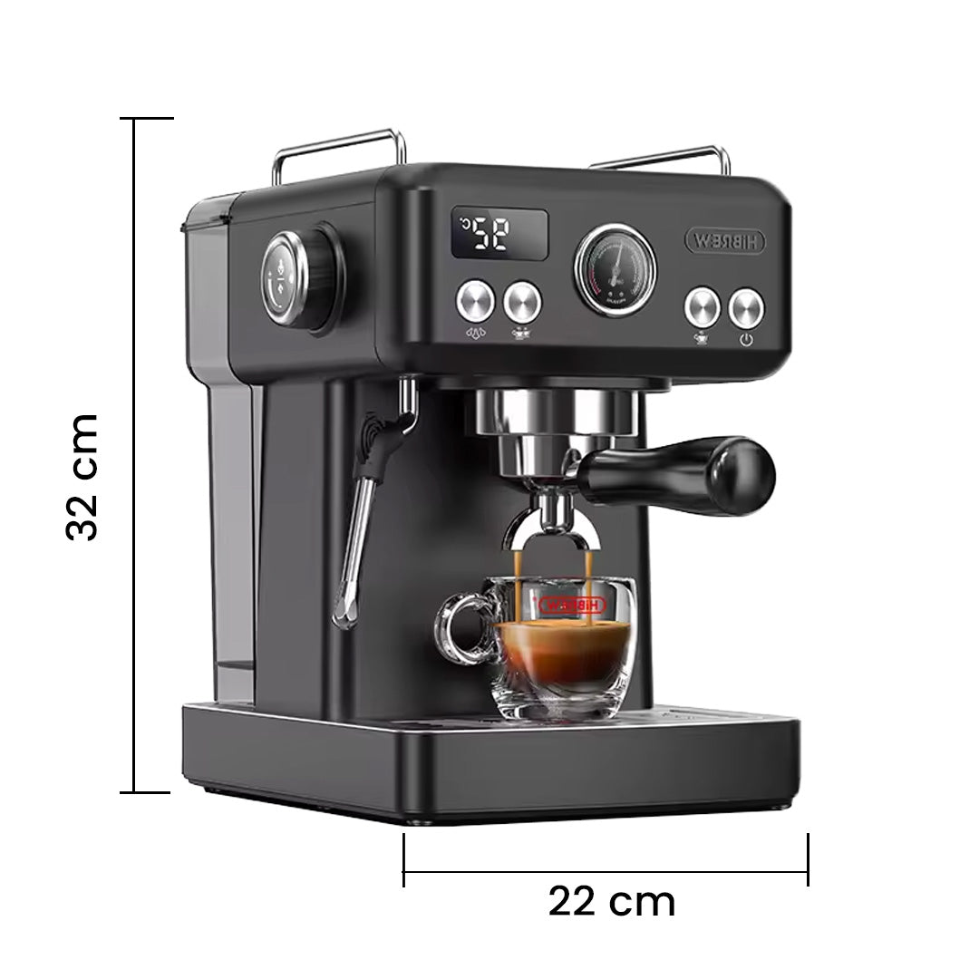 Espresso Coffee Machine with 58mm Portafilter Adjustable Temperature Pre Brewing Cappuccino Maker