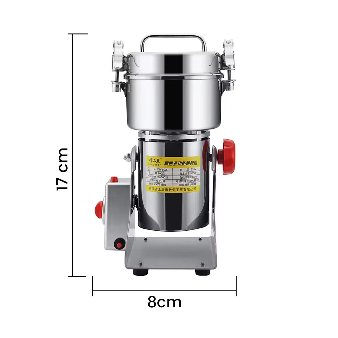 Electric Grain Grinder High Speed Spice Mill 2400W–4200W Commercial Powder Machine