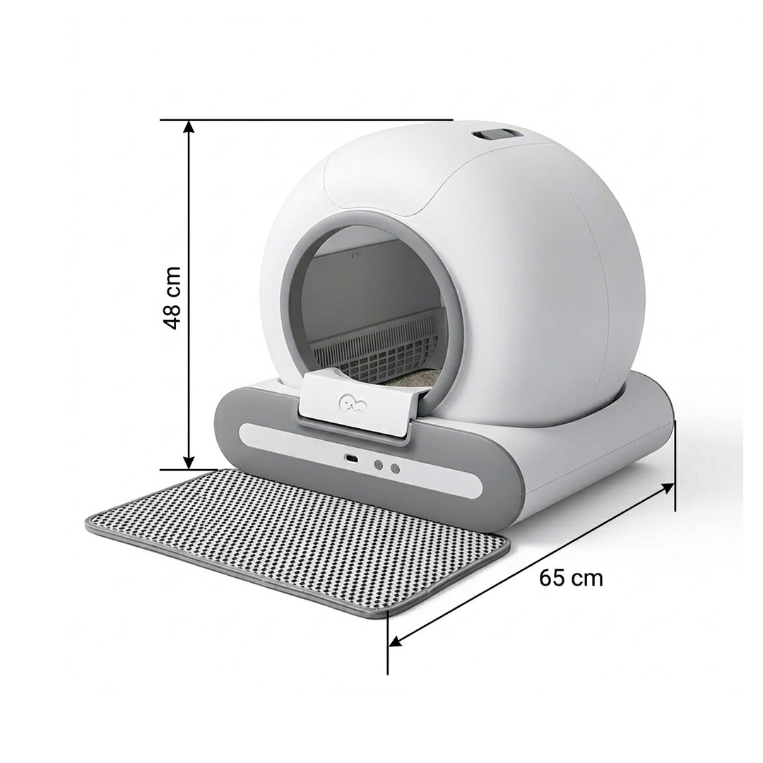DOEL 65L Self-Cleaning Cat Litter Box – App Controlled Automatic Litter Tray for Smart Odor-Free Cleaning