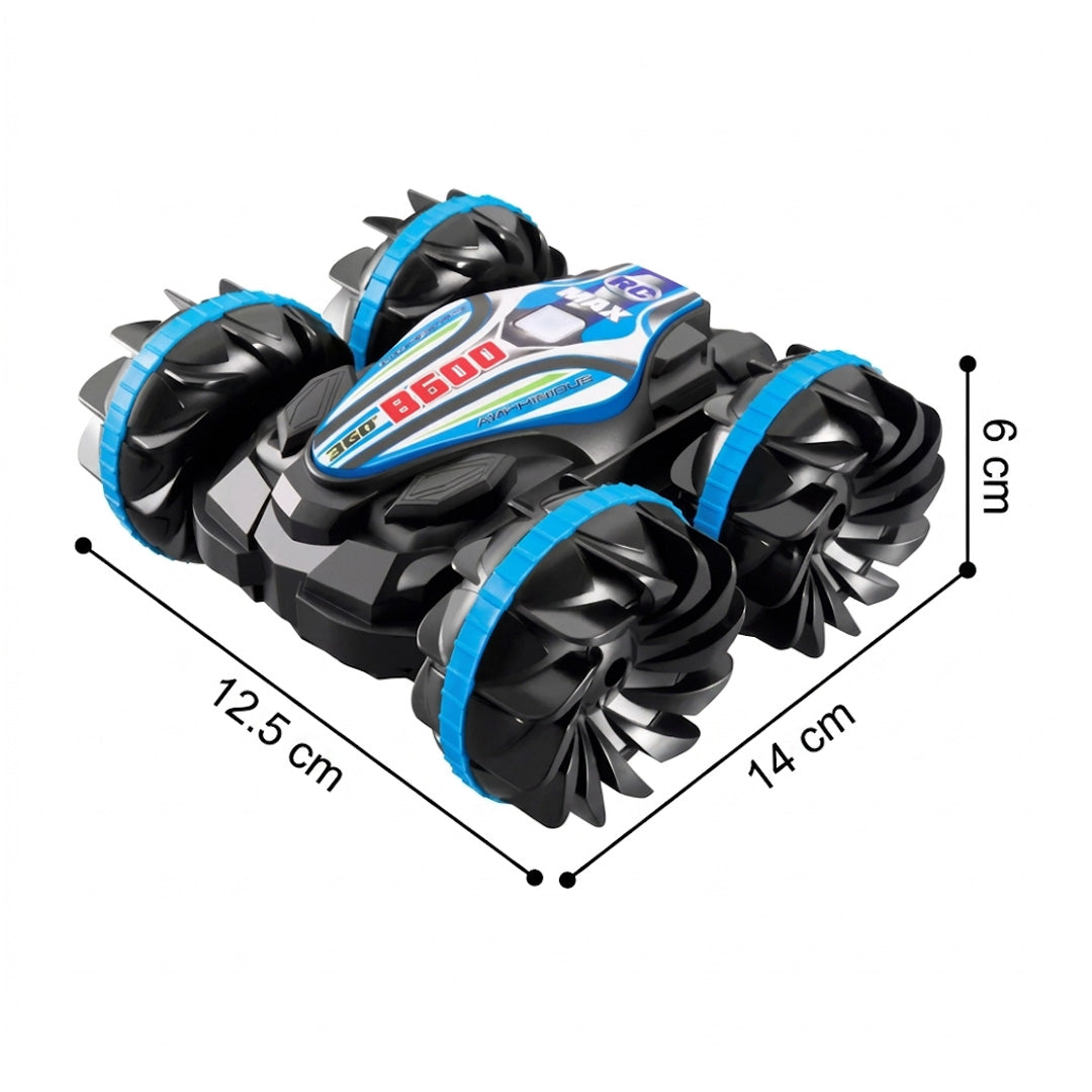 Amphibious RC Car with Gesture Sensor Watch Control 4WD Waterproof 360 Degree Rotating Stunt Car for Land and Water