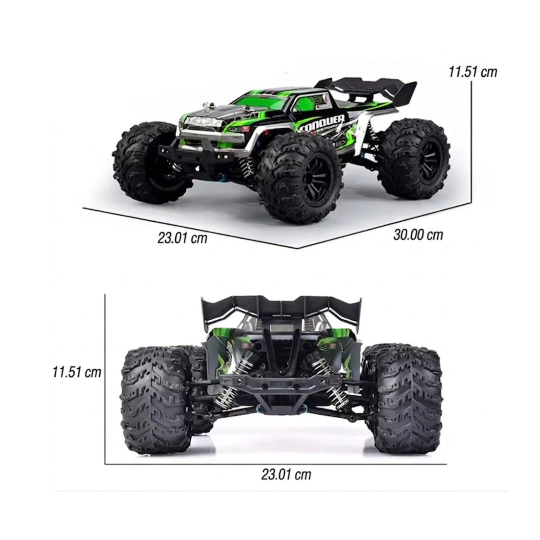 1:16 Scale 4WD RC Car 50km/h High Speed Off-Road Monster Truck with LED Lights Drift and Remote Control for Boys