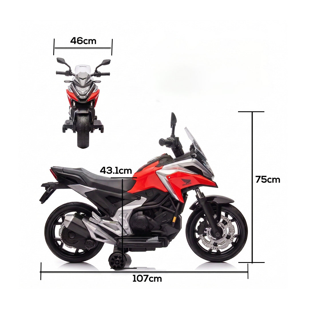 Licensed Honda Kids Electric Motorbike | 12V Ride-On with Music & Headlights Ages 3–6