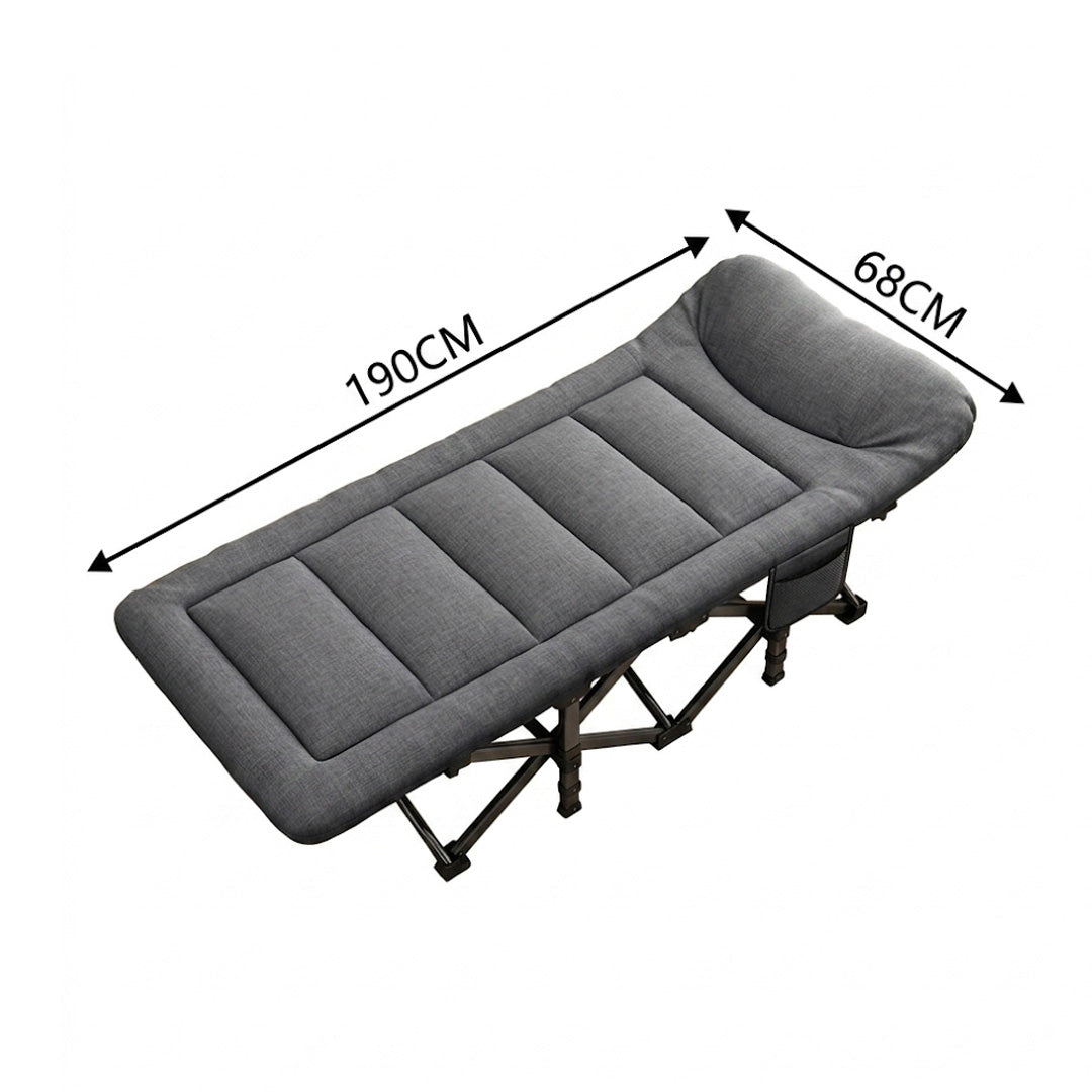 Portable Folding Sun Lounger Outdoor Sun Bed Lounge Chair for Camping Patio Pool and Indoor Use