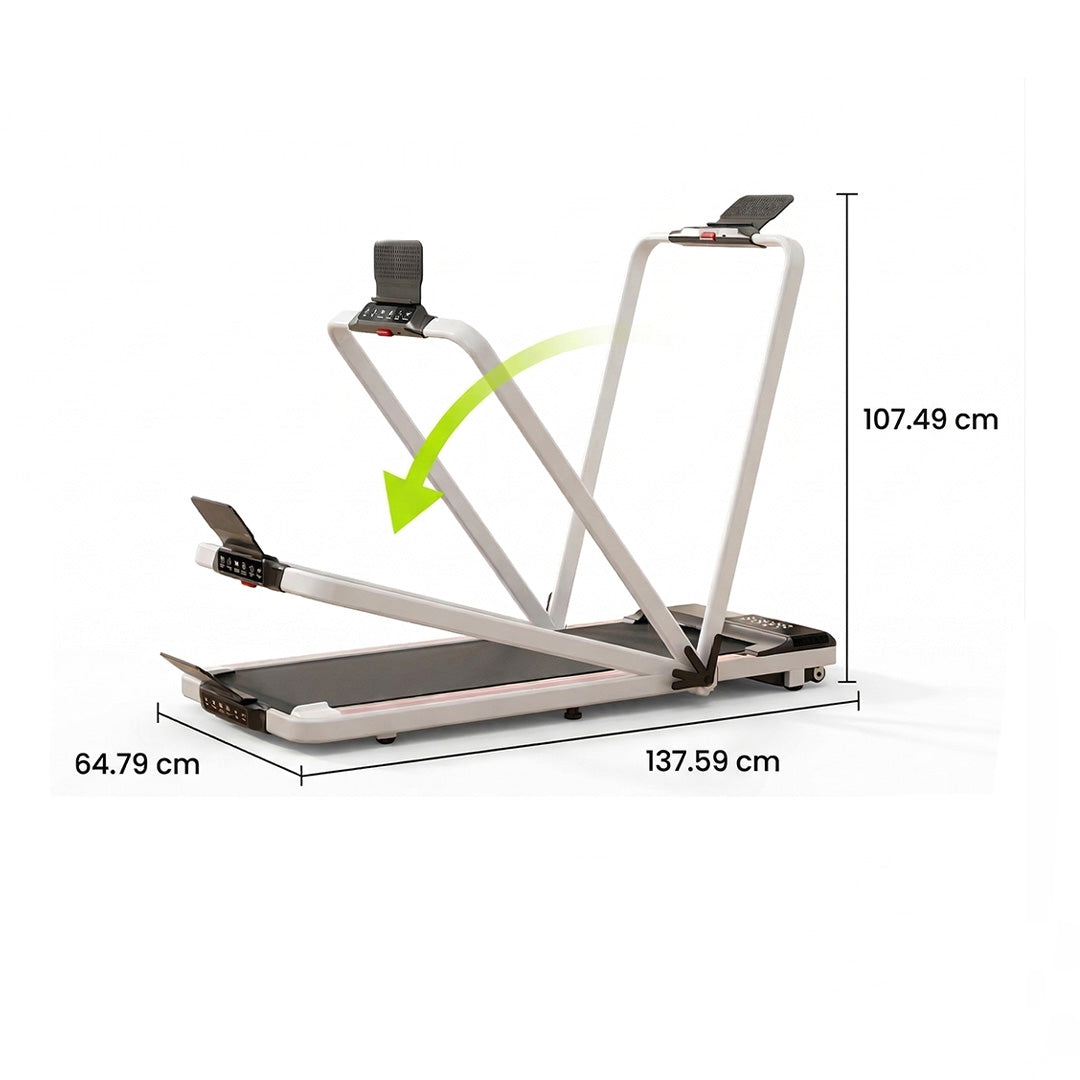 3 in 1 Foldable Treadmill 3.0HP – Walking & Running Machine with LED Touch Screen & Remote Control