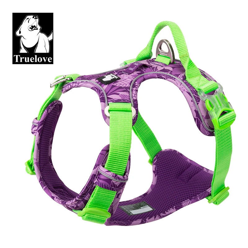 Truelove Reflective Dog Harness Camouflage Adjustable Nylon Pet Harness
