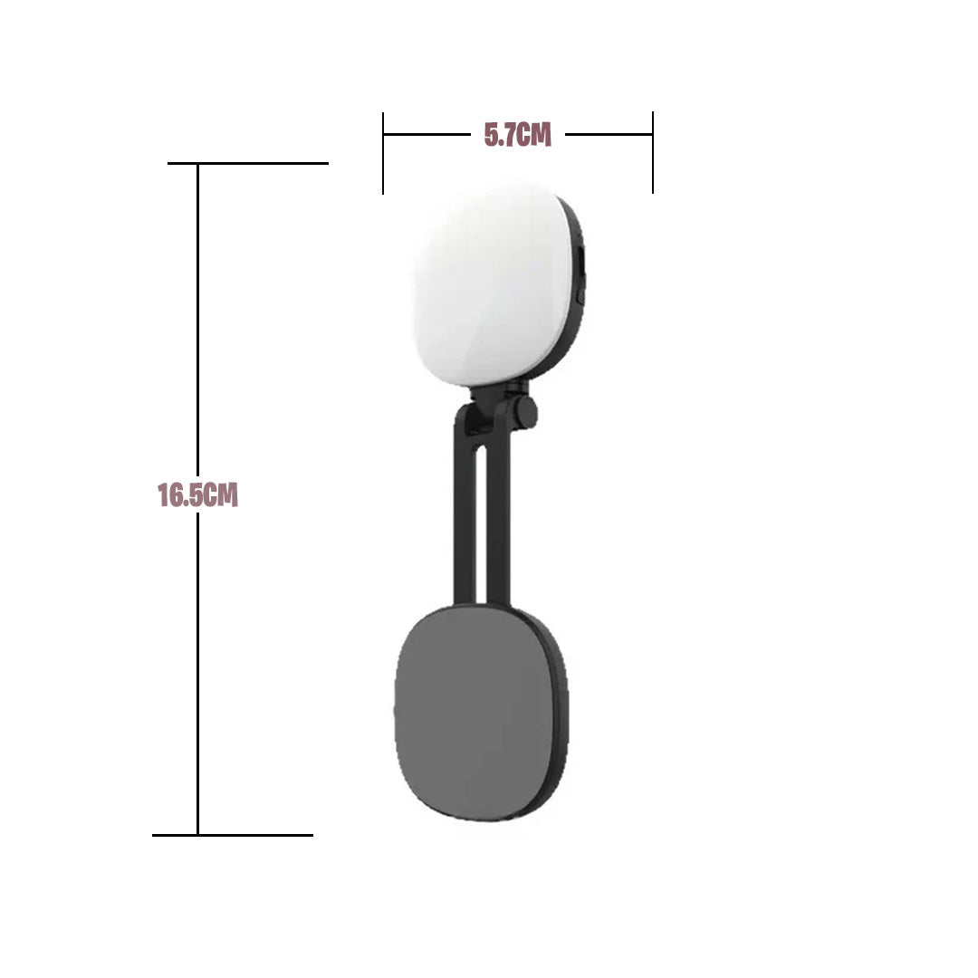 Mobile Phone Magnetic Selfie Fill Light Live Photo Mini Portable Makeup Mirror Foldable Pocket LED Light Mobile Phone Holder