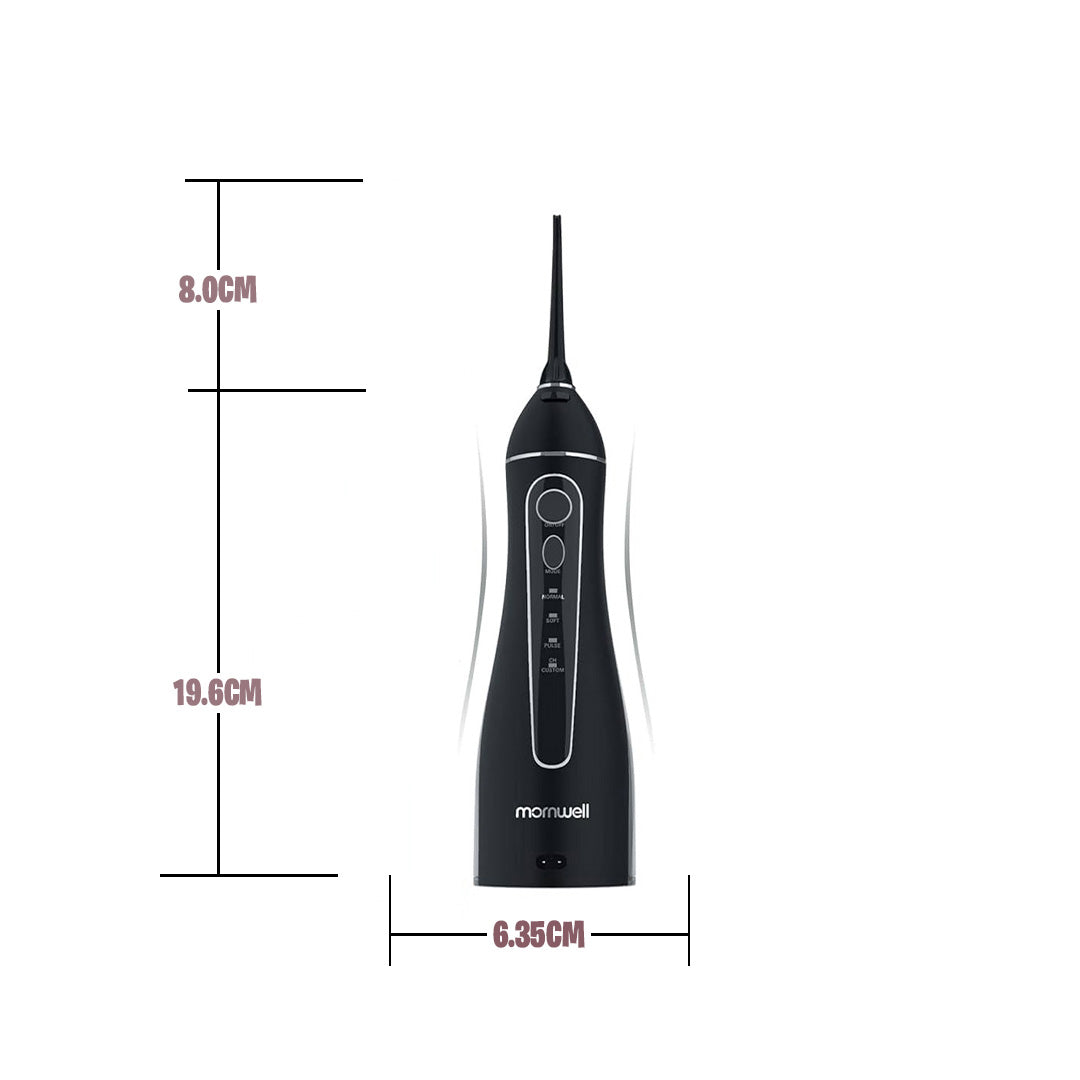 Portable Oral Irrigator F18 Water Flosser USB Rechargeable 4 Nozzles Dental Water Jet 200Ml Water Tank Waterproof