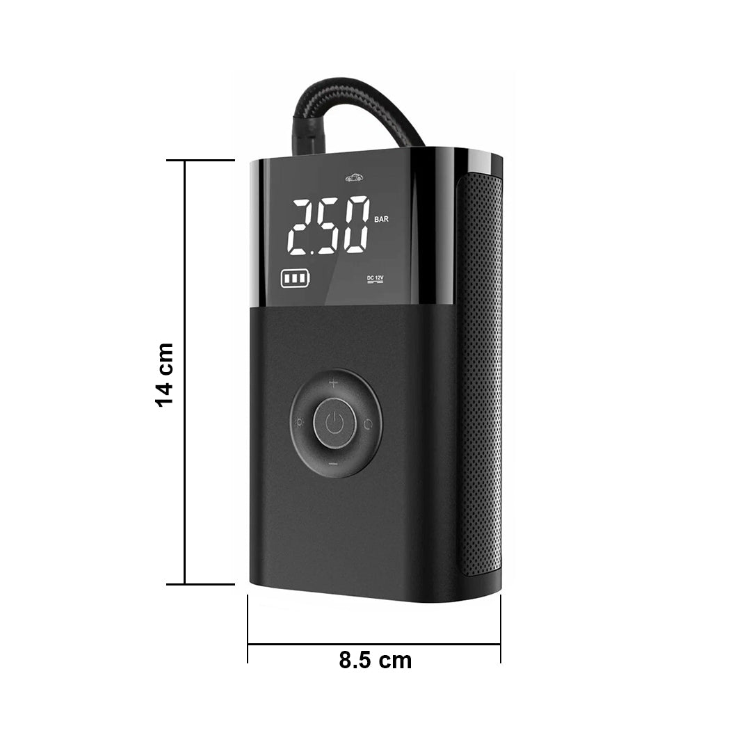 Mini Air Compressor 12V 150PSI Portable Electric Air Pump Car Tire Inflator for Motorcycle Bicycle Tire Air Filling Pump