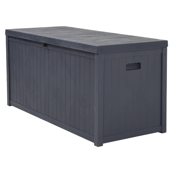 Large Waterproof Outdoor Garden Cushion Storage Box with Lockable Lid and Handles