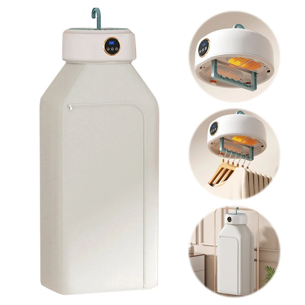 Portable Foldable Electric Clothes Dryer with Timer