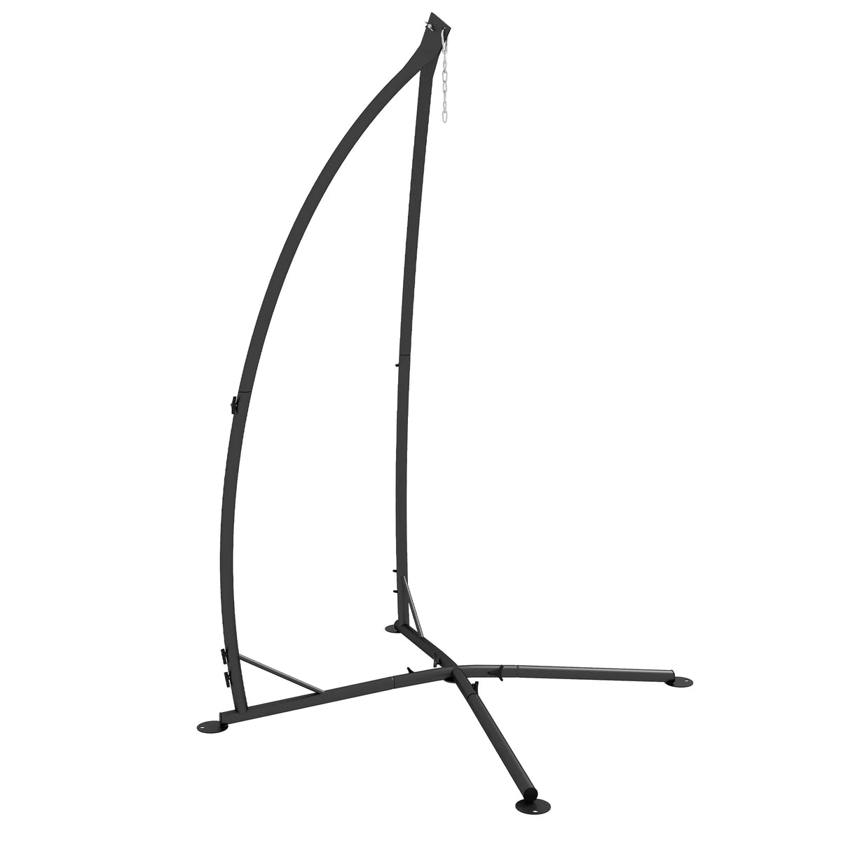 Metal Frame Hammock Chair Stand with Chain, Stand Only, Black