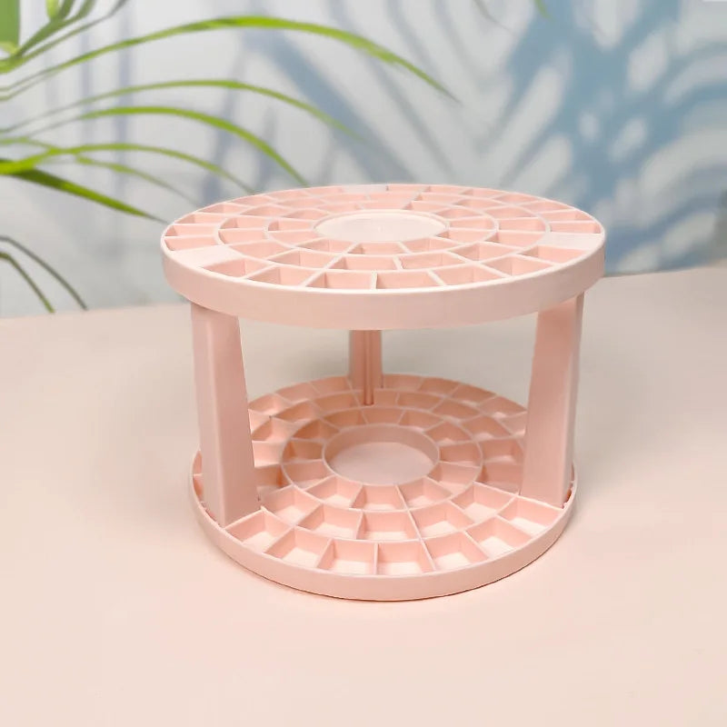 RONSLORE 360° Rotating Makeup Brush Holder | 5-Slot Desktop Organizer for Vanity & Bathroom