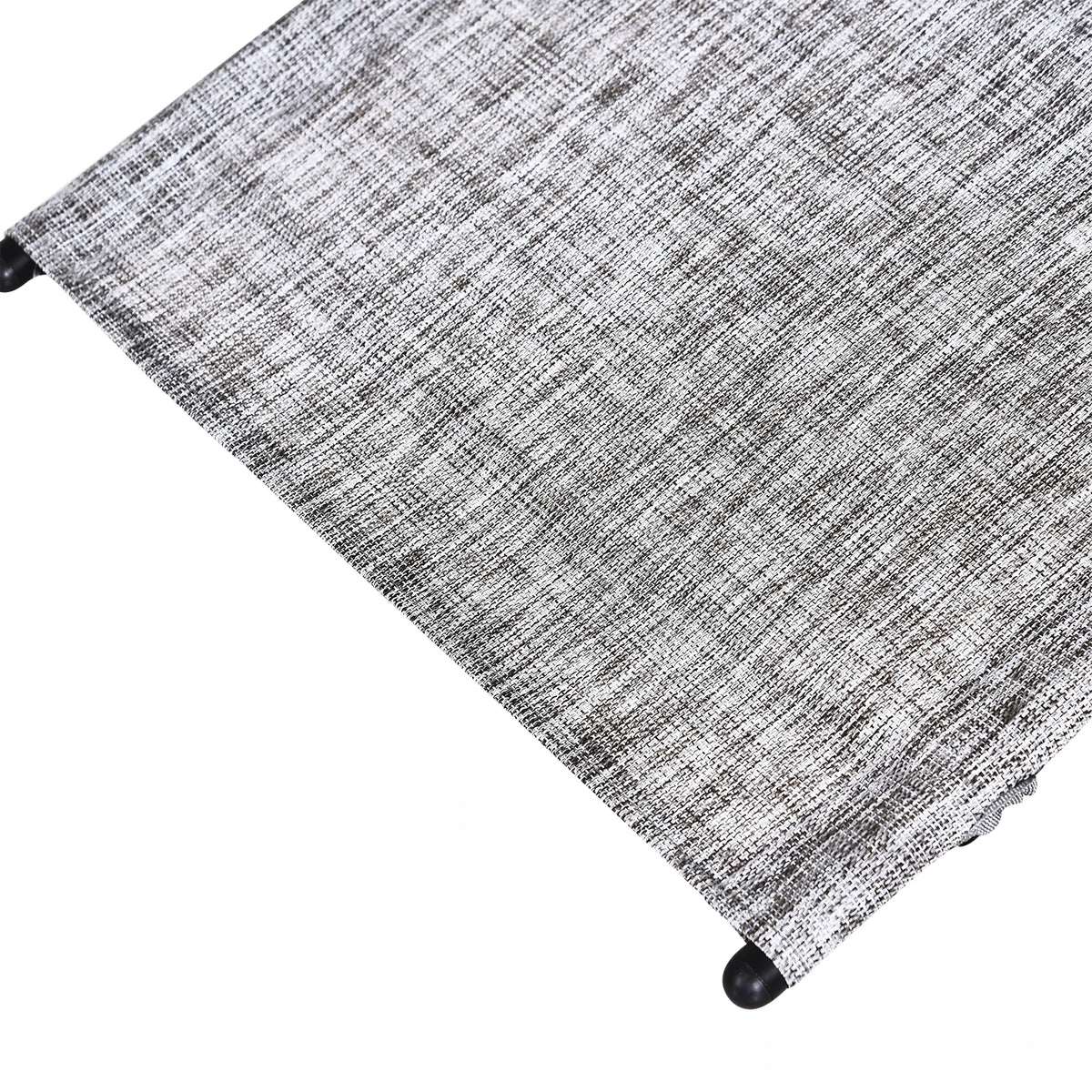 Patio Texteline Rocking Lounge Chair, Zero Gravity Recliner Seat with Padded Pillow, Grey