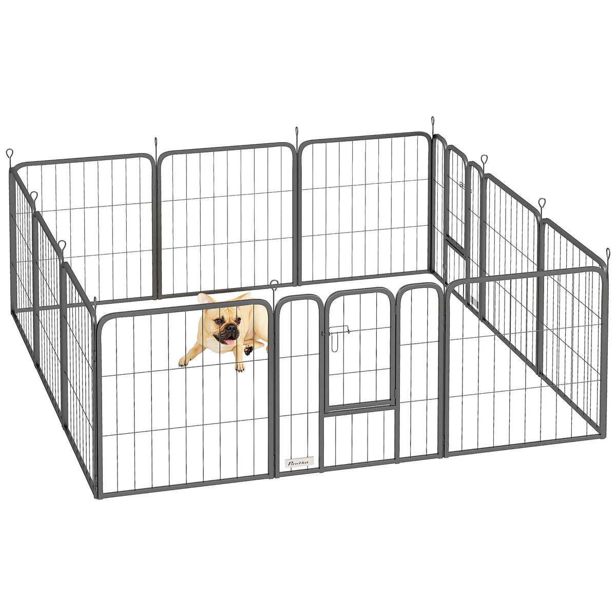 12 Panel Dog Pen for Small Dogs & Puppies, Foldable, 60cm High
