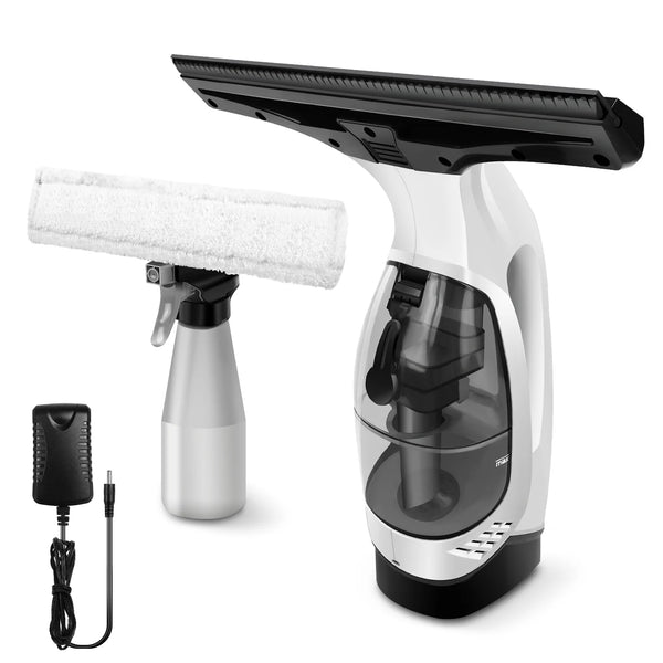 Cordless Window Vacuum Cleaner Rechargeable Squeegee 28cm Streak Free Glass Cleaner