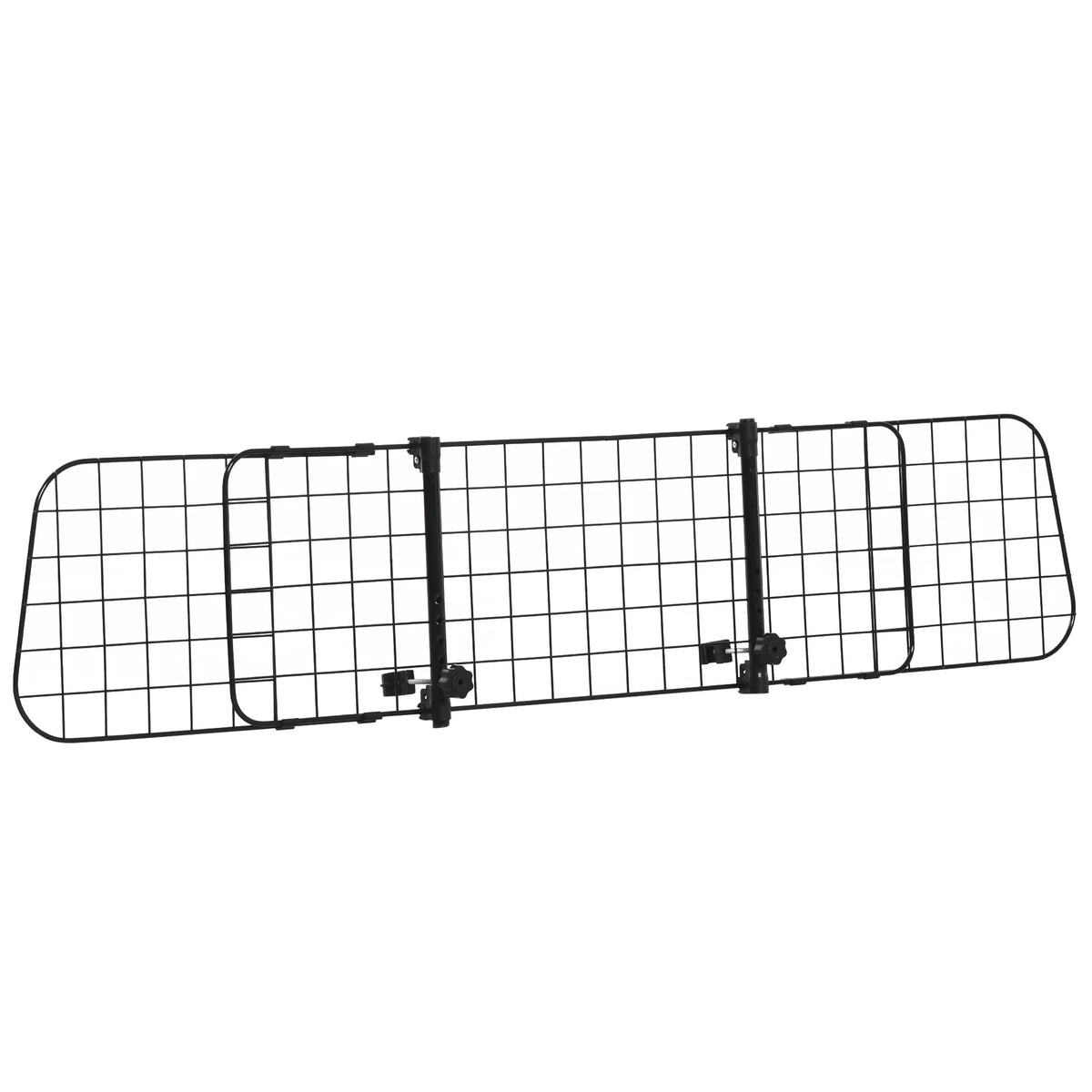 Adjustable Dog Car Barrier, Ventilated Mesh Pet Guard for Boot, 91-152cm