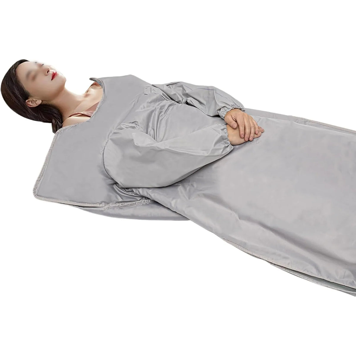 Portable Infrared Sauna Blanket 650W with Remote Control, Silver