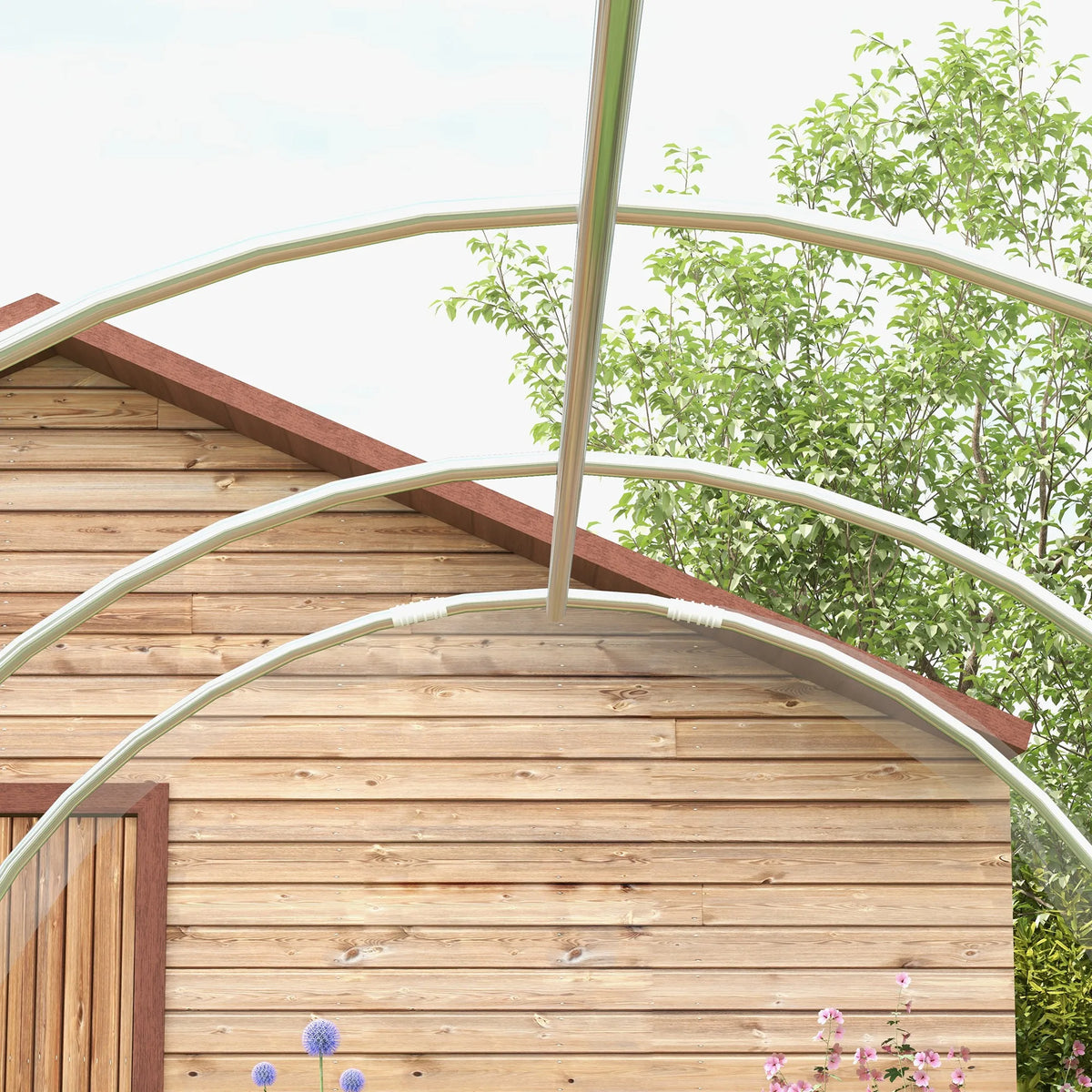 Polytunnel Greenhouse with Pe Cover, Walk-In Grow House, 3 X 2 X 2m