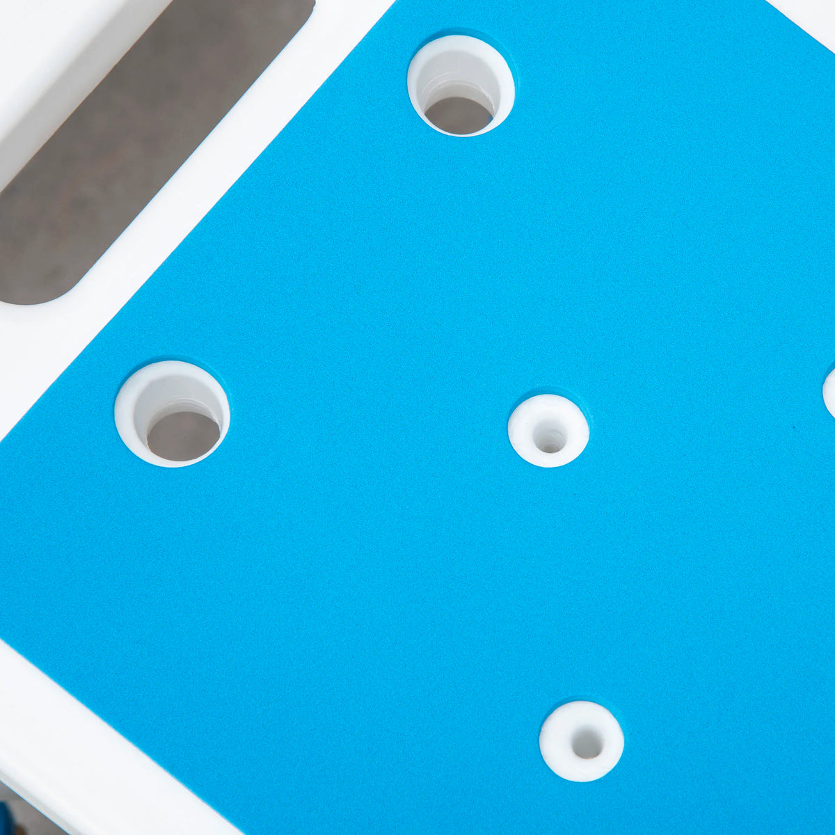 Adjustable Shower Stool with Foot Pads for Elderly and Disabled, Blue