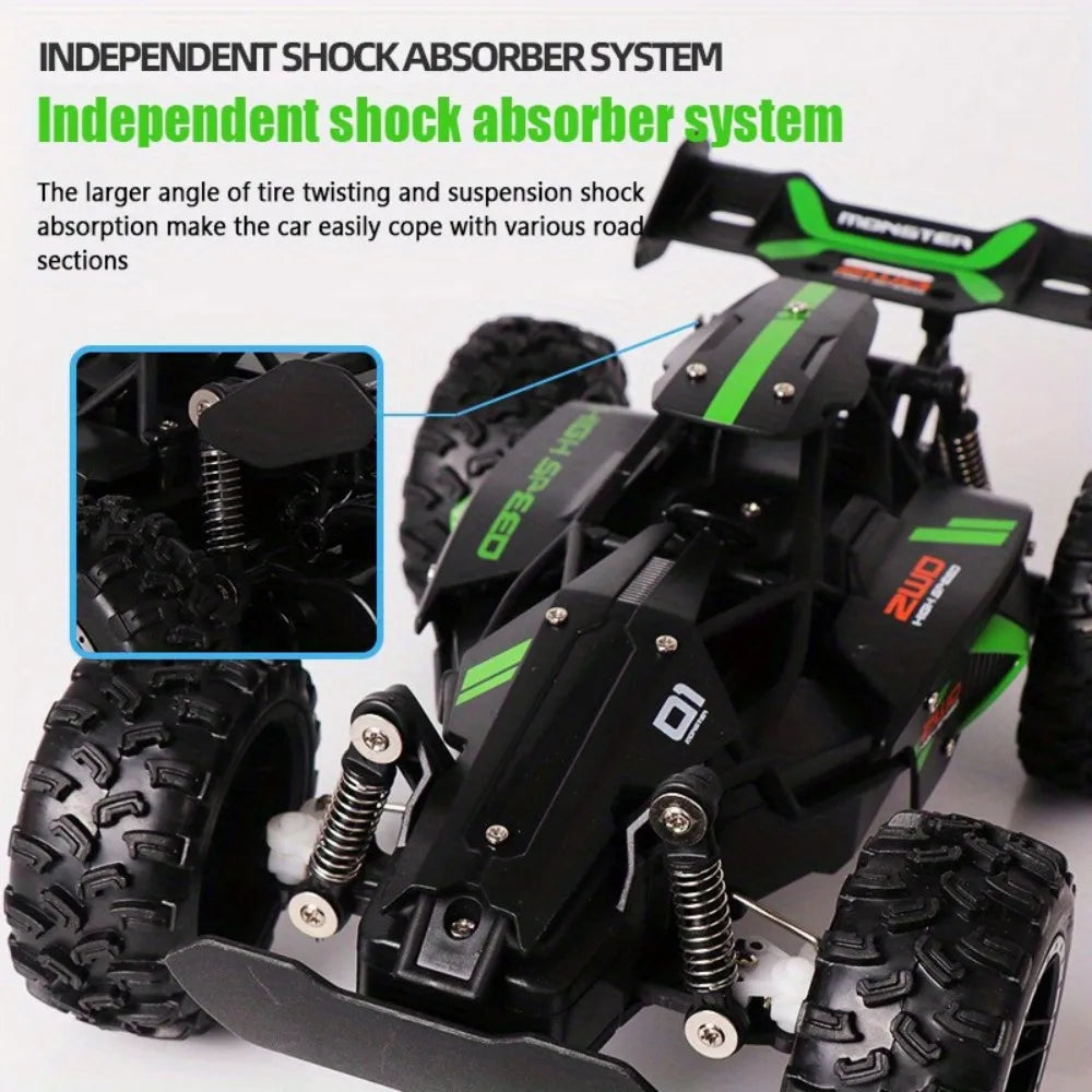 1:18 Scale High Speed 15km/h RC Racing Car 2.4G with Anti-Collision Drift Mode USB Rechargeable for Boys and Girls