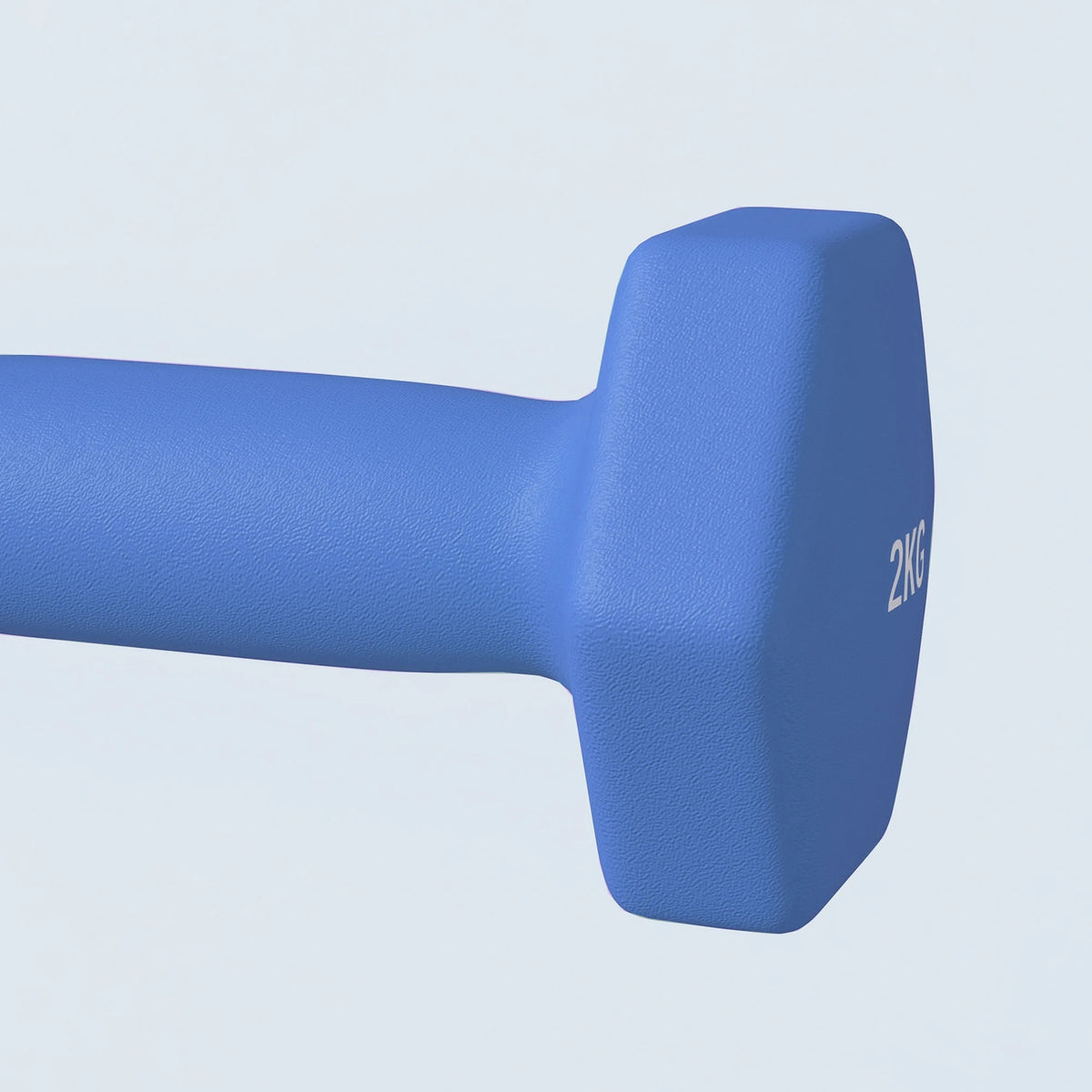 Hexagonal Dumbbells Set of 2, 2 x 2kg, Blue