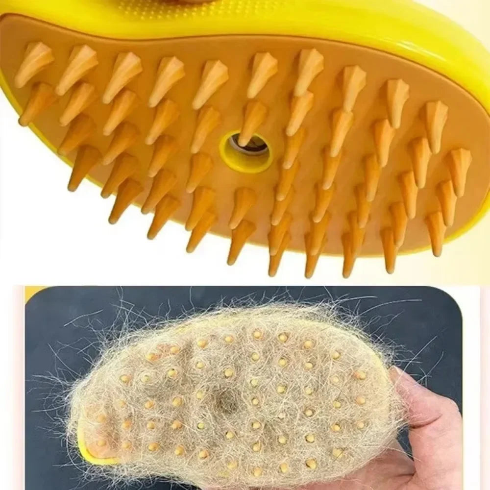 Electric Spray Pet Grooming Brush Rechargeable Massage Comb Deshedding Tool for Cats and Dogs