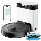 Robot Vacuum and Mop 6000Pa Smart Mapping Automatic Cleaner Self Emptying Home Cleaning