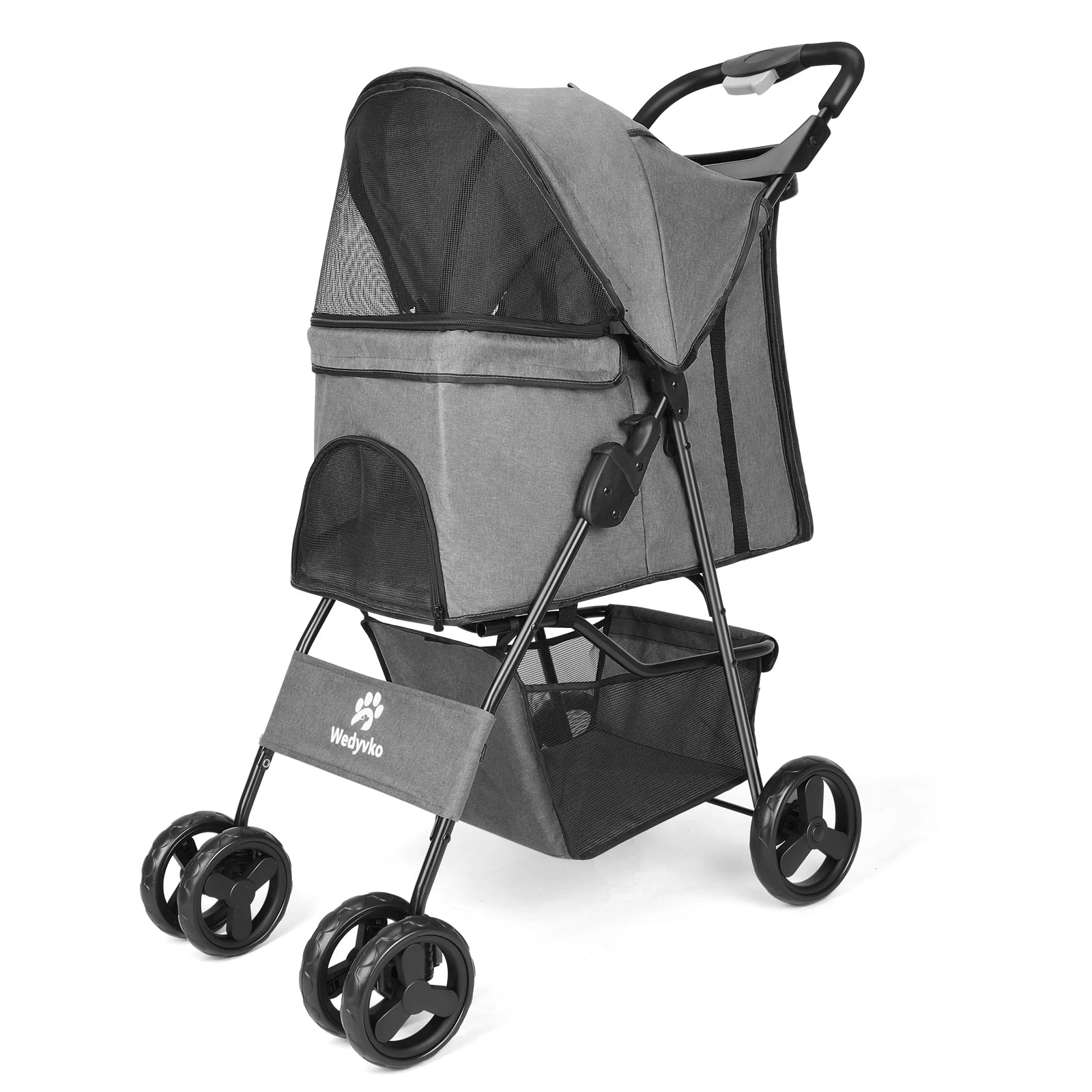 Outdoor Puppy Stroller Lightweight Folding Universal Wheels for Small Medium Dogs Cats Travel