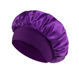 Satin Sleep Bonnet for Women | Silk Hair Care Bonnet with Wide Brim & Elastic Band