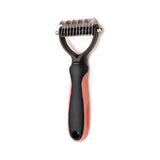 Professional Pet Deshedding Brush | Stainless Steel Fur & Knot Cutter for Dogs & Cats