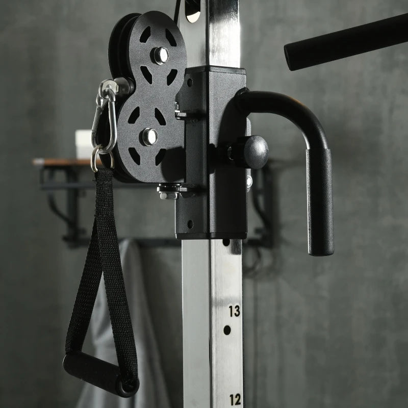 Multifunction Home Gym Machine with Pull Up Bar – 15 Position Adjustable Strength Training Equipment