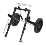 Adjustable Dog Wheelchair Hind Leg Rehabilitation Walker Aluminium Alloy L XL XXL for Senior Disabled Dogs