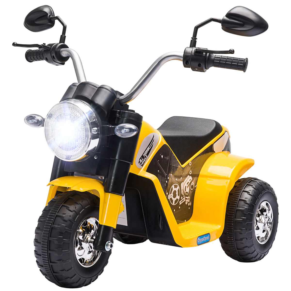 Kids 6V Electric Ride-On Motorcycle with Lights and Horn, 18-36 Months