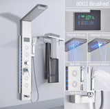 Rain Waterfall LED Shower Panel | Digital Temp Display Shower Column Tower with Bidet