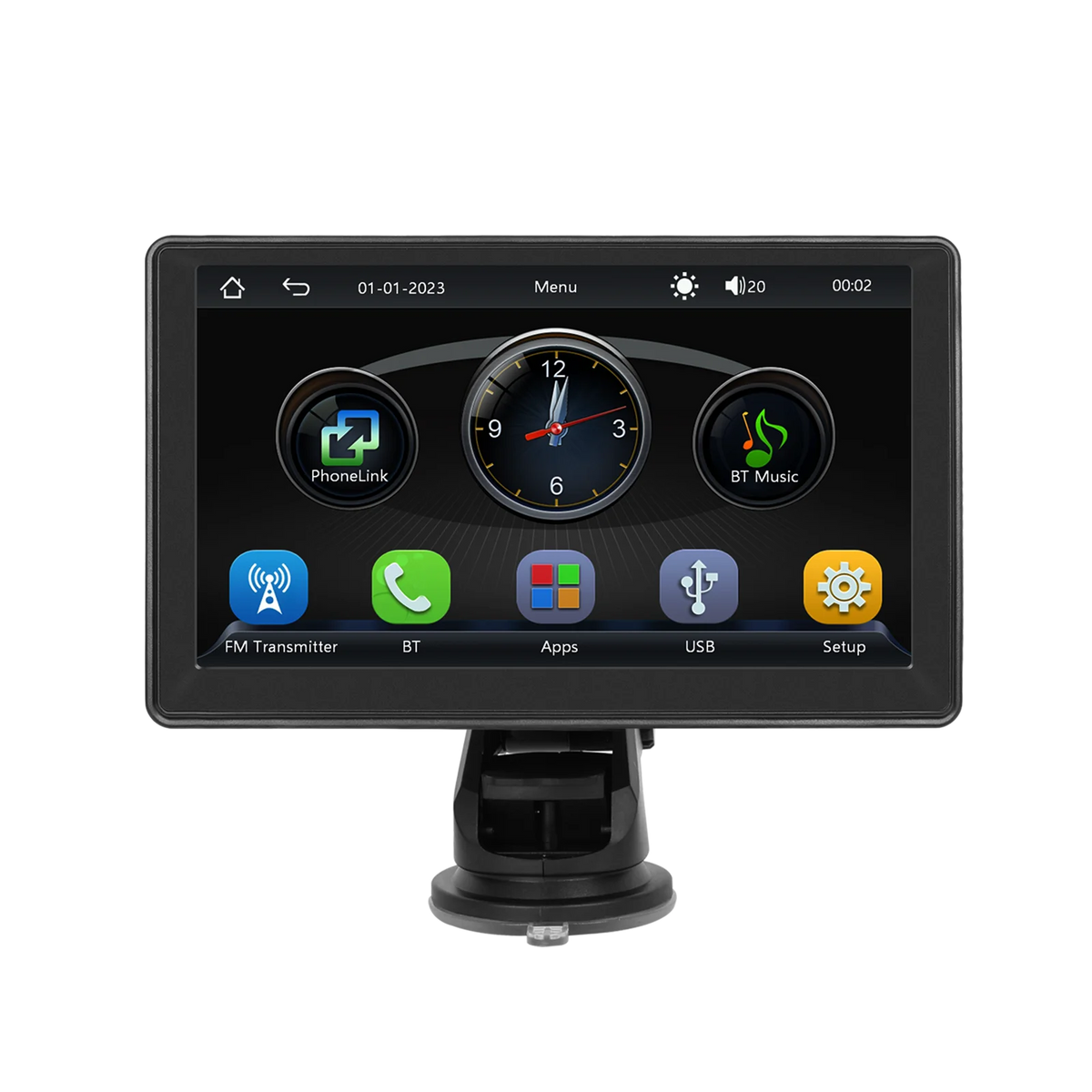 Podofo 7'' Screen Carplay MP5 Portable Smart Player Supports Android Auto With Apple Aiplay BT Music