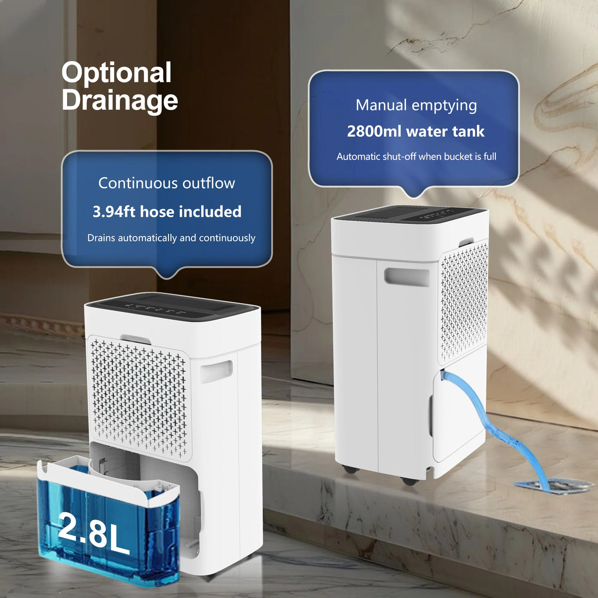 20L per Day Dehumidifier with 24-Hour Timer and Auto Defrost
