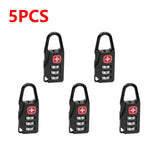 Portable Combination Padlock Alloy Travel Lock for Luggage Backpack Anti Theft Security Lock